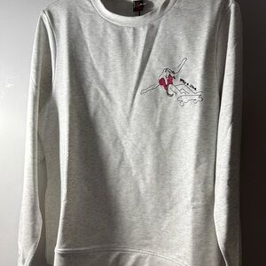 Bogner Fire + Ice Women's Light Gray Long Sleeve Graphic Sweatshirt, Size m
